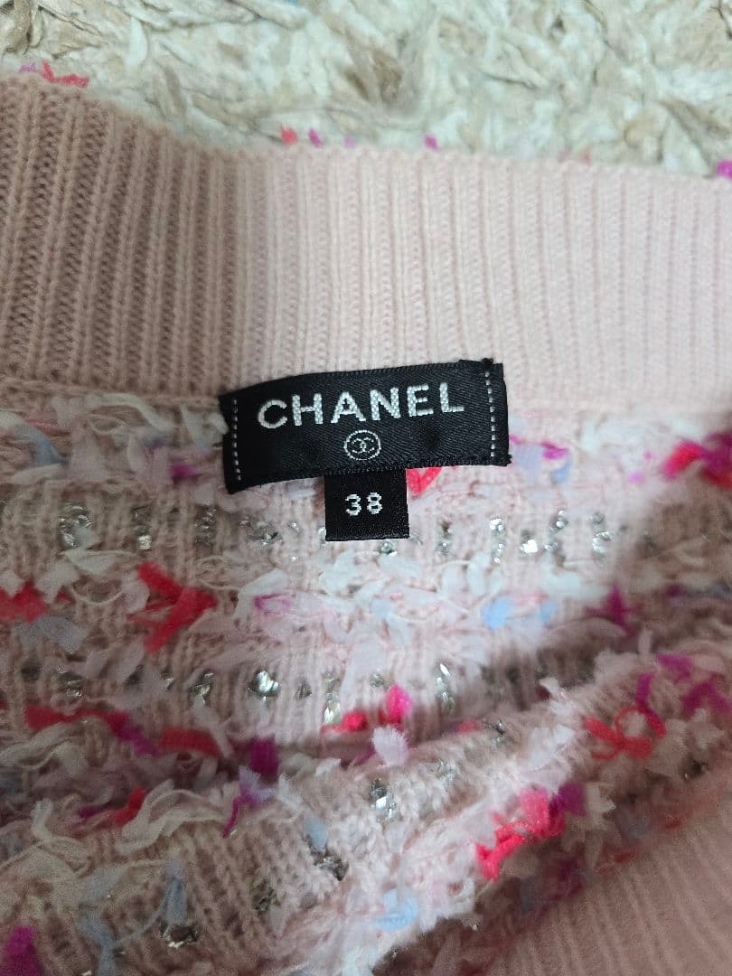 CHANEL　シャネル スカート カシミヤ　ピンク