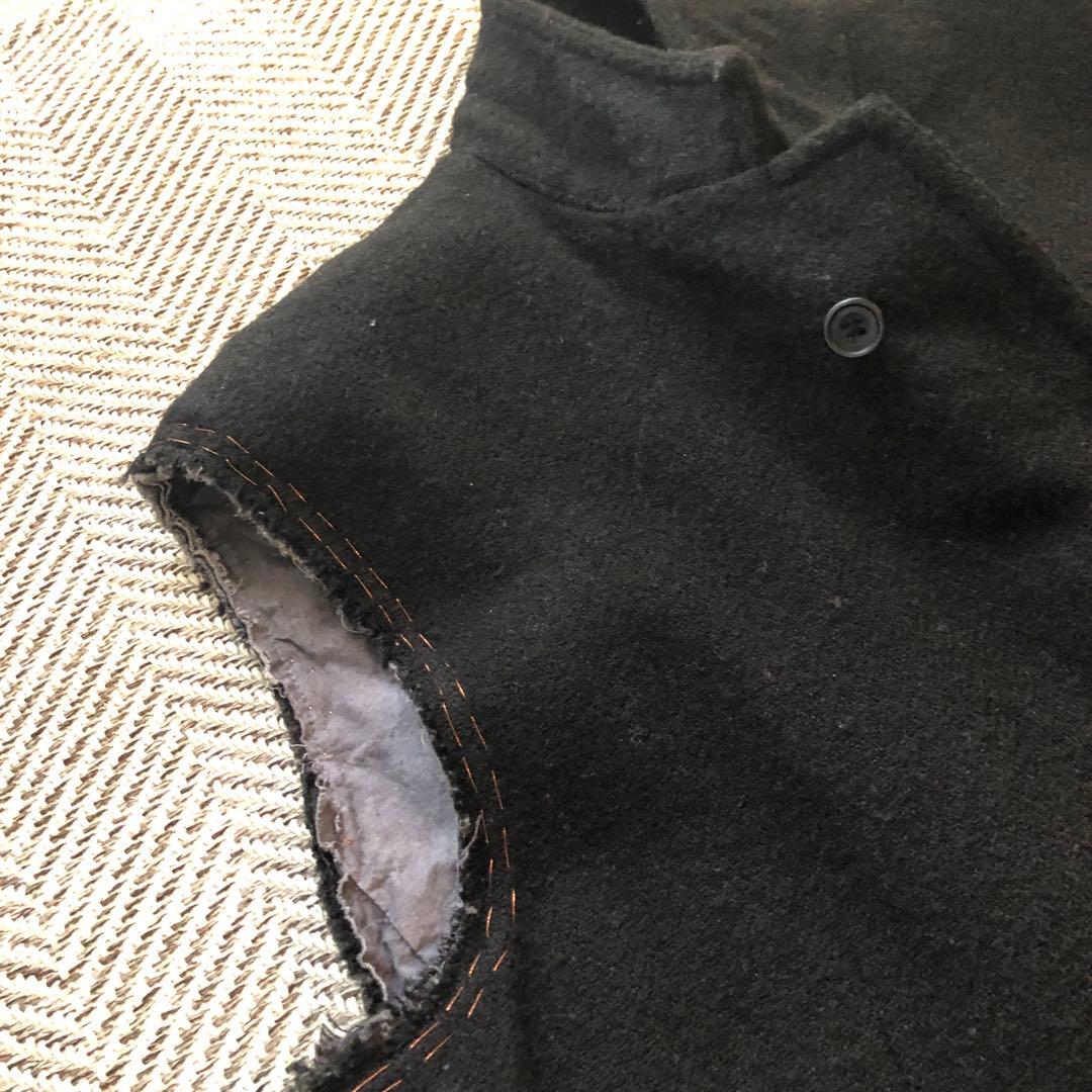 トップス ensou. cut - off sleeve jacket BLK (L)