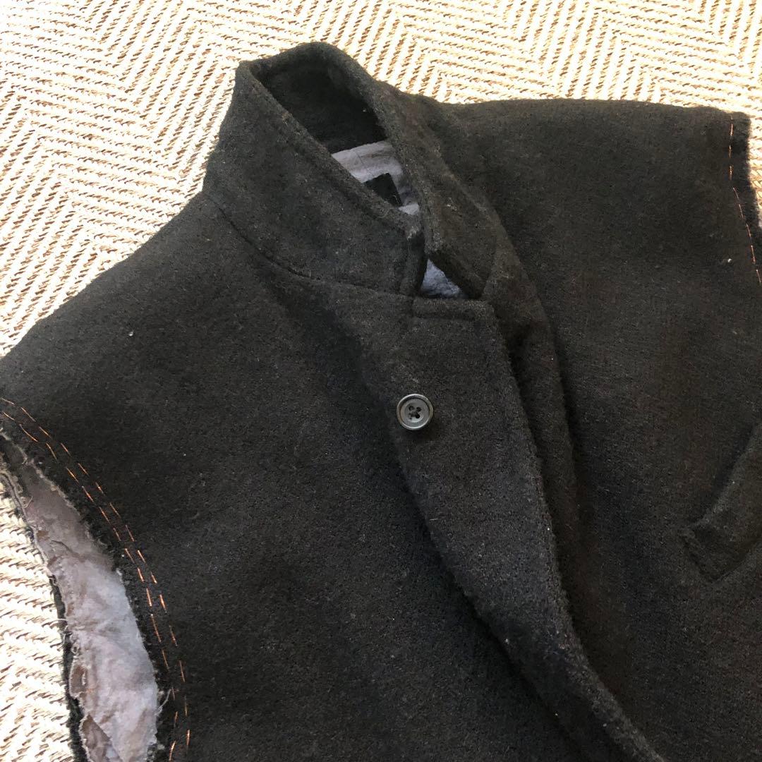 トップス ensou. cut - off sleeve jacket BLK (L)