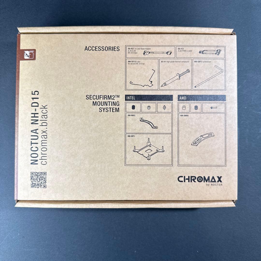 【欠品有】NOCTUA NH-D15 chromax.black CPUクーラー