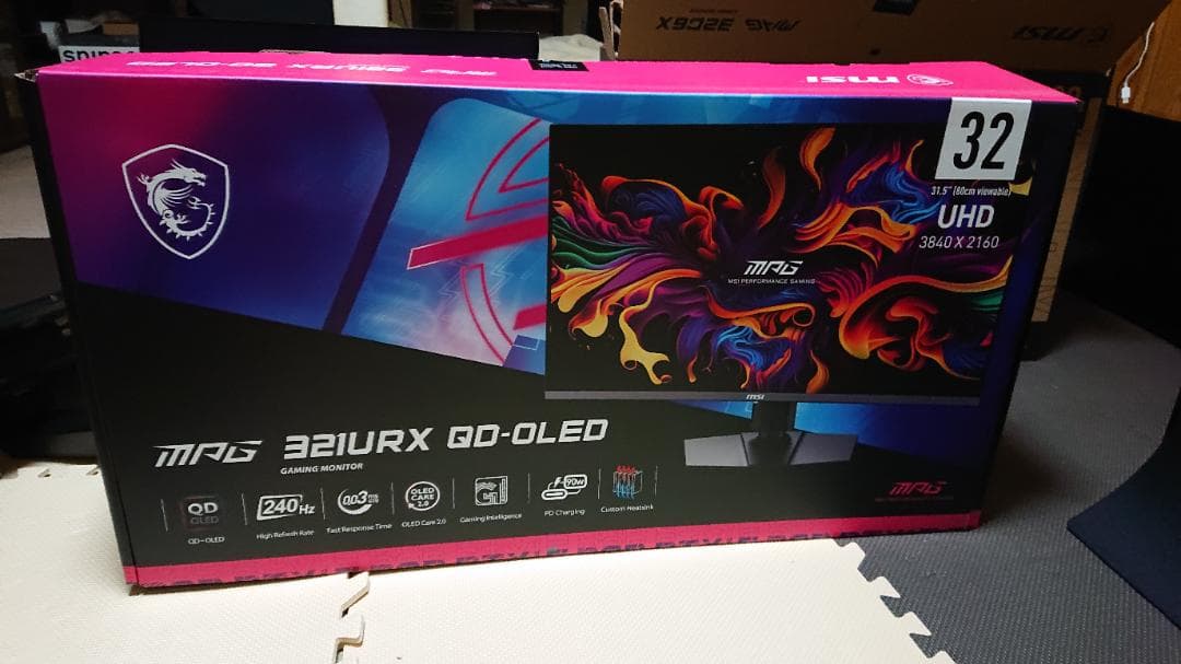 F*0様 MPG 321URX QD-OLED 31.5インチモニター