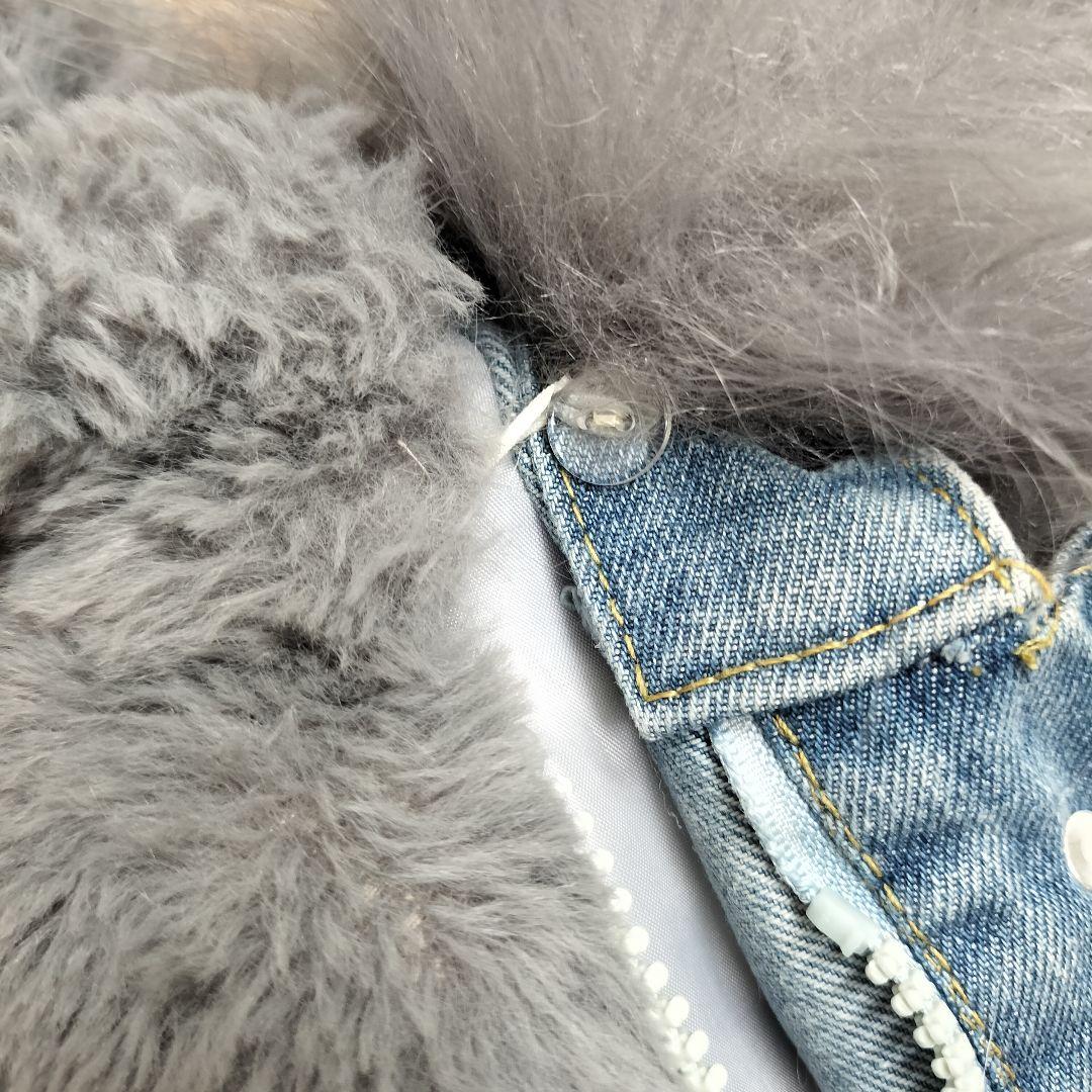 ミカーレミカーレ 4way ボア ファー デニムジャケット オーバーサイズ