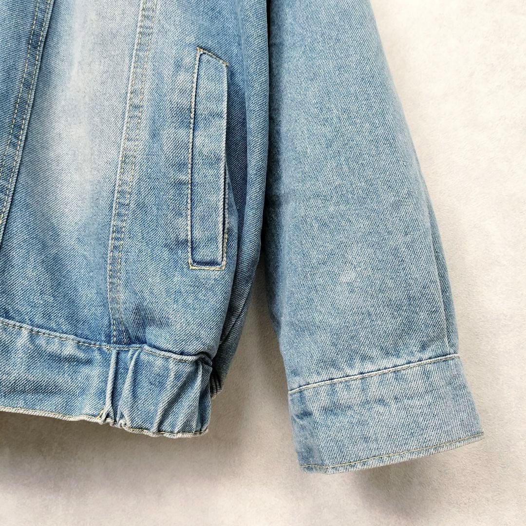 ミカーレミカーレ 4way ボア ファー デニムジャケット オーバーサイズ