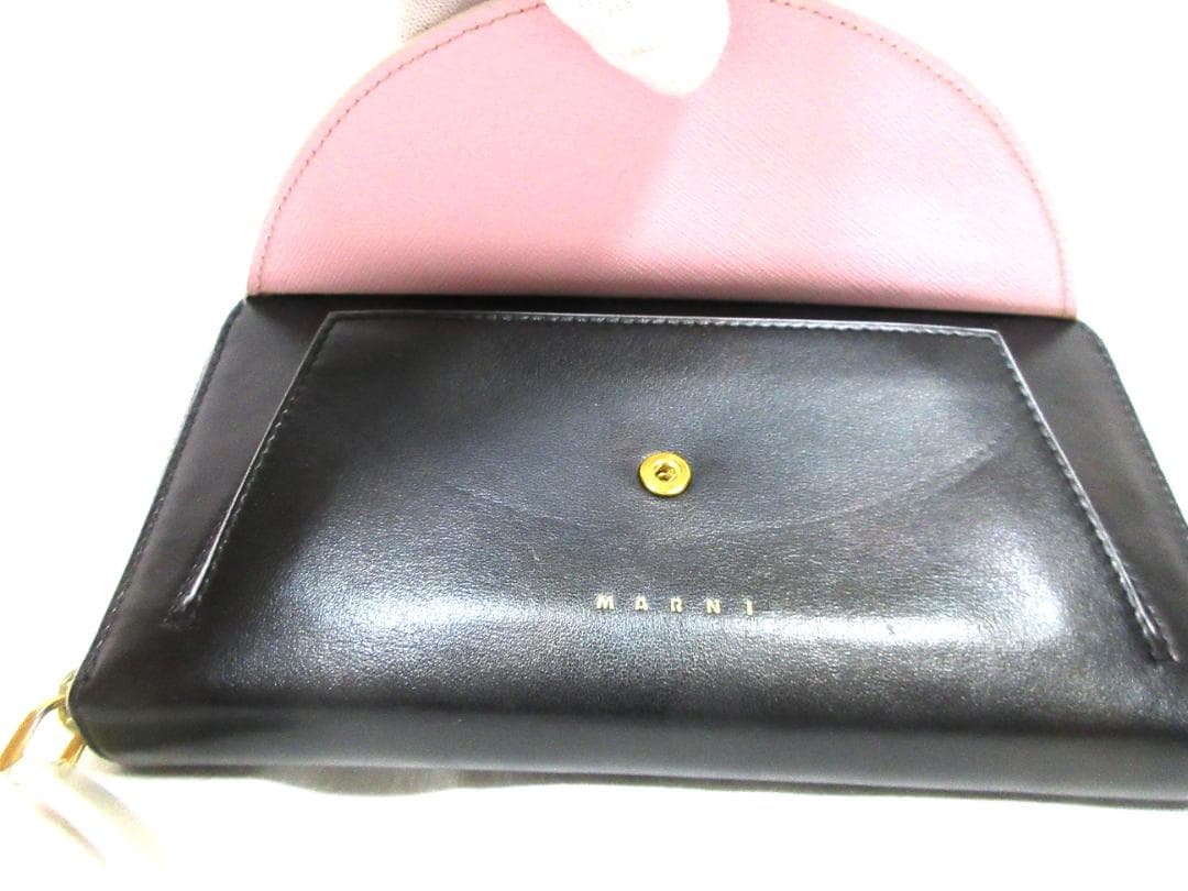 ぱ*ふ様 MARNI マルニ　イタリア製　ラウンドファスナー　長財布　未使用保管