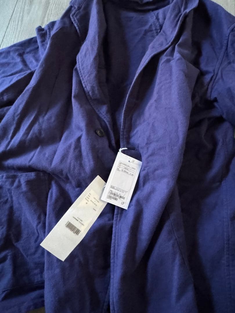 ね*ス様 COMOLI 25AW コモリ　コットンネルジャケットブルー1 定価5