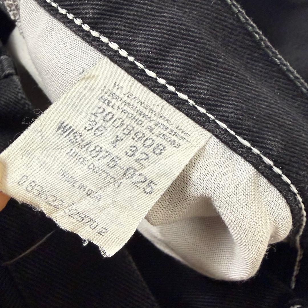 90's USA製 LEE 200 リー ブラックデニムパンツ 36×32