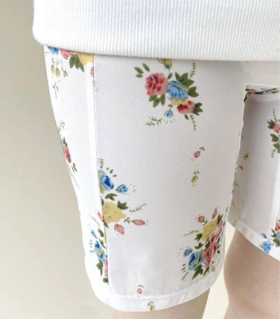 YUHAN WANG/ユハン ワン　 floral biker shorts