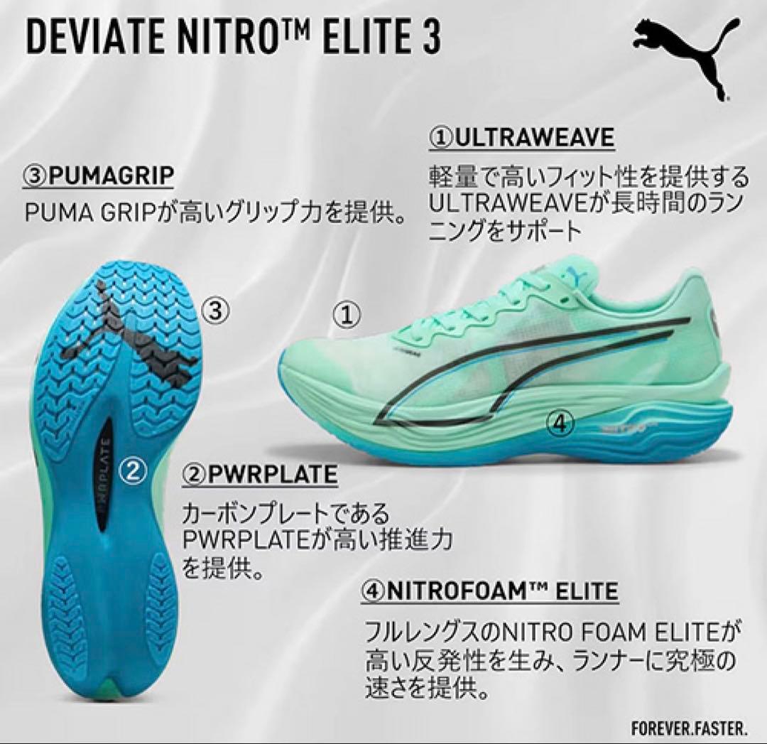 PUMA ディヴィエイトニトロエリート3 26.5cm
