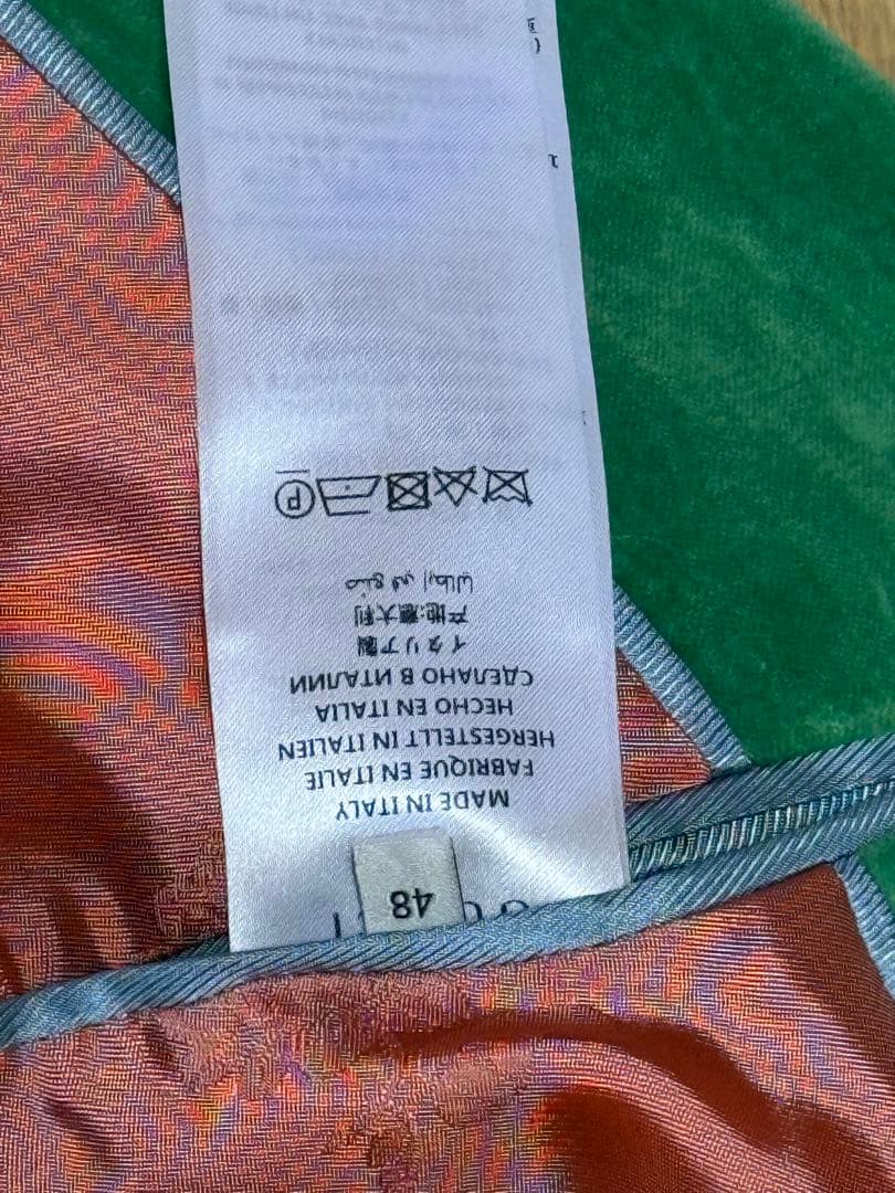 GUCC I ベルベットダブルブレストジャケット　グリーン　ミケーレ期