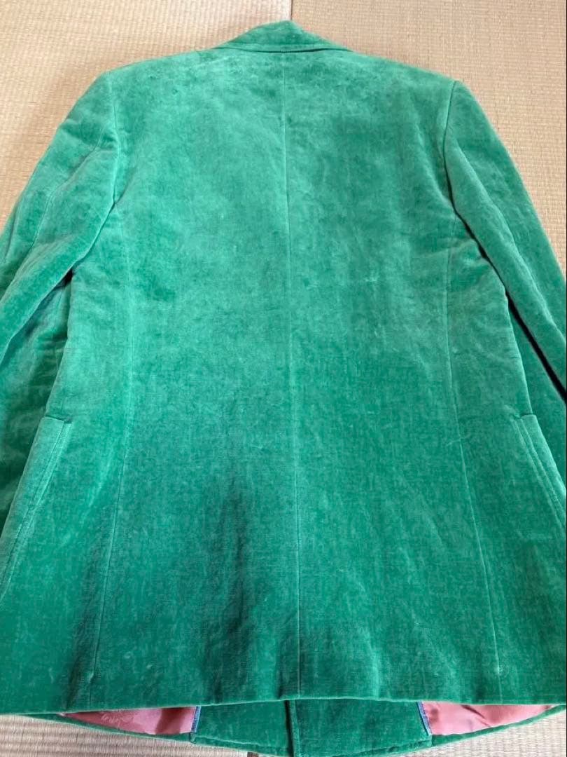 GUCC I ベルベットダブルブレストジャケット　グリーン　ミケーレ期