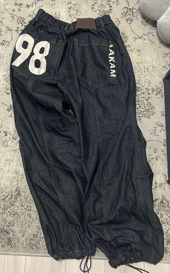 パンツ AAKAM Denim Pants BLACK