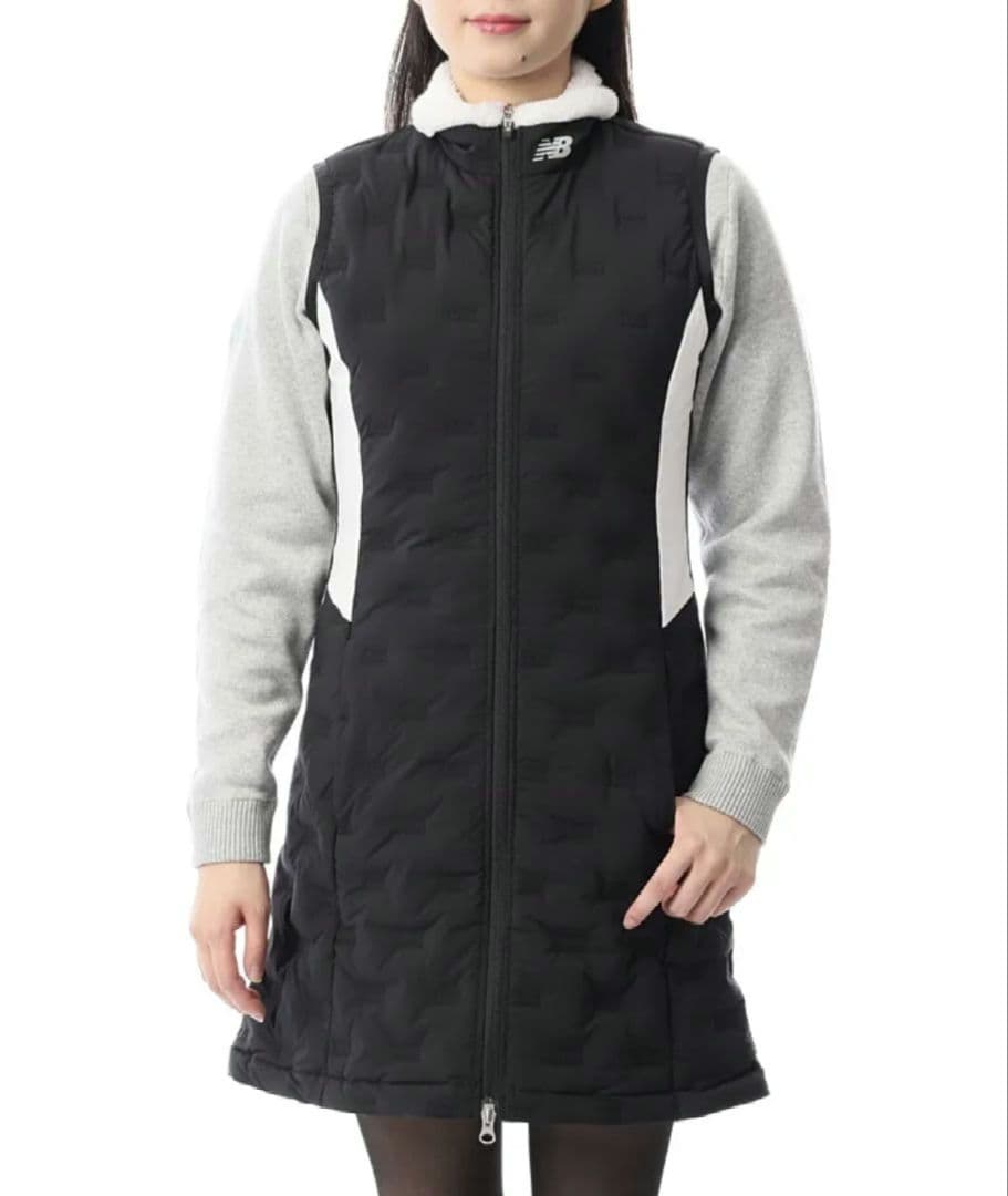 再再再値下げ美品　ニューバランスゴルフ　ダウンワンピース2 黒ブラック　中綿