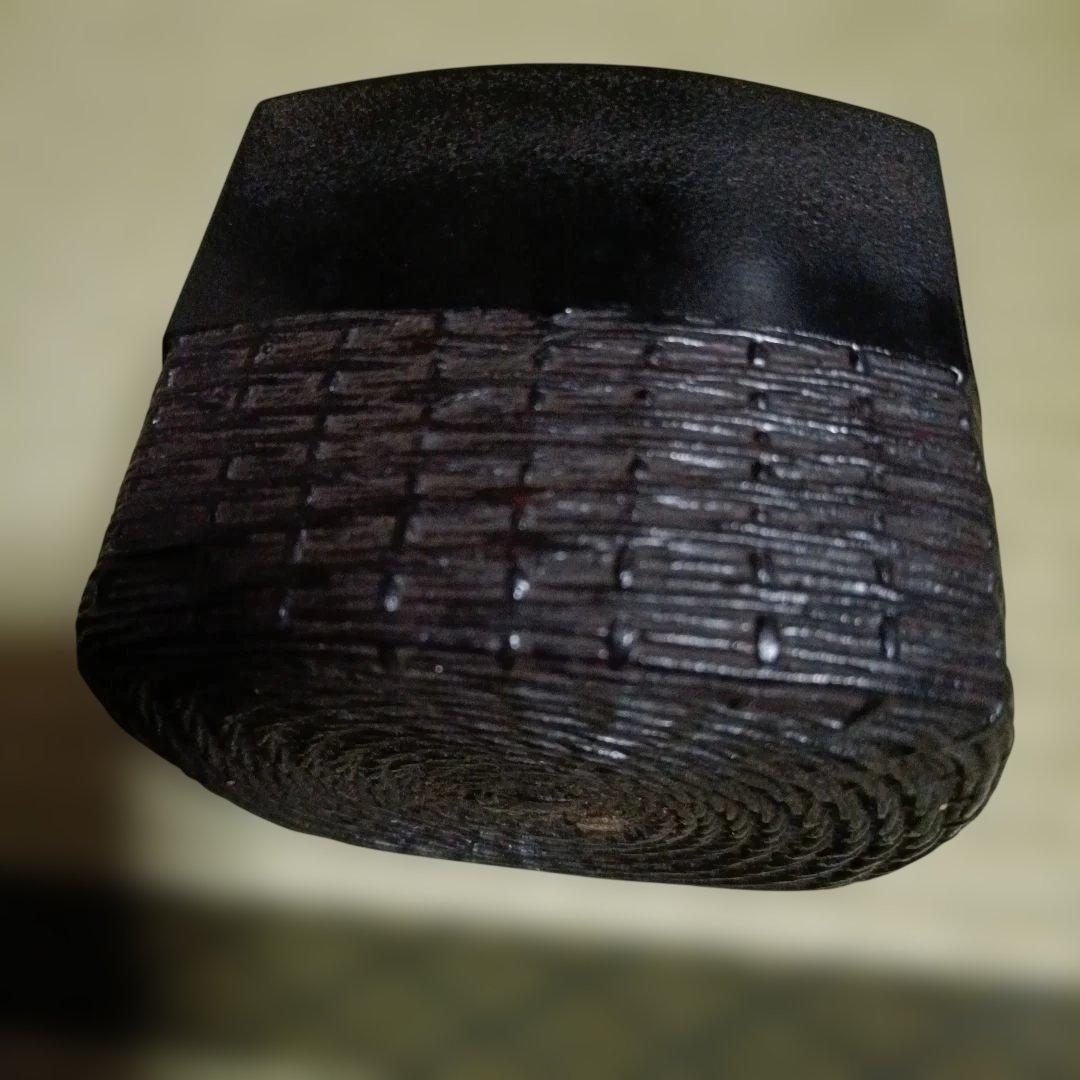 乾漆こより編み建水　小間用