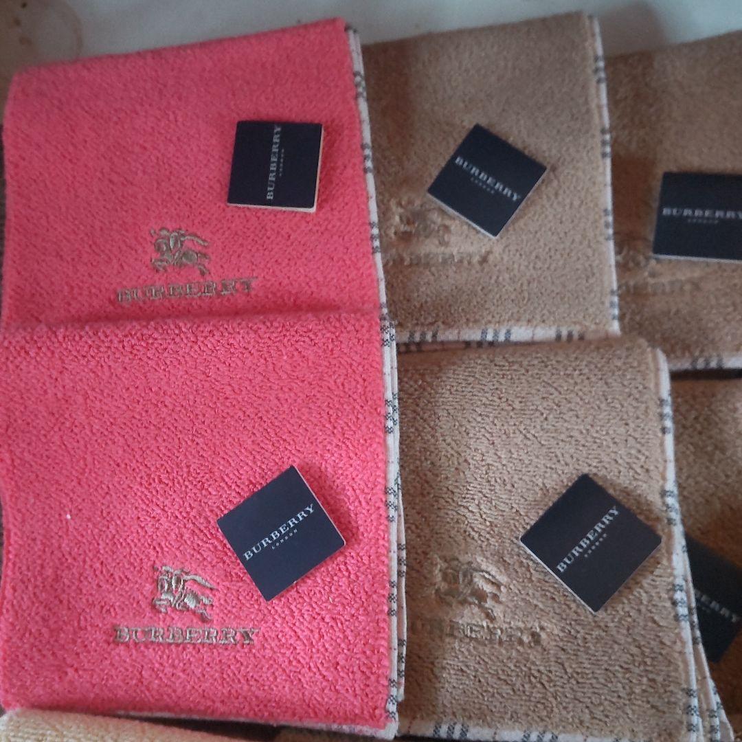 BURBERRYタオル地ハンカチ（小）12枚　ハンカチーフ5枚　まとめ売り