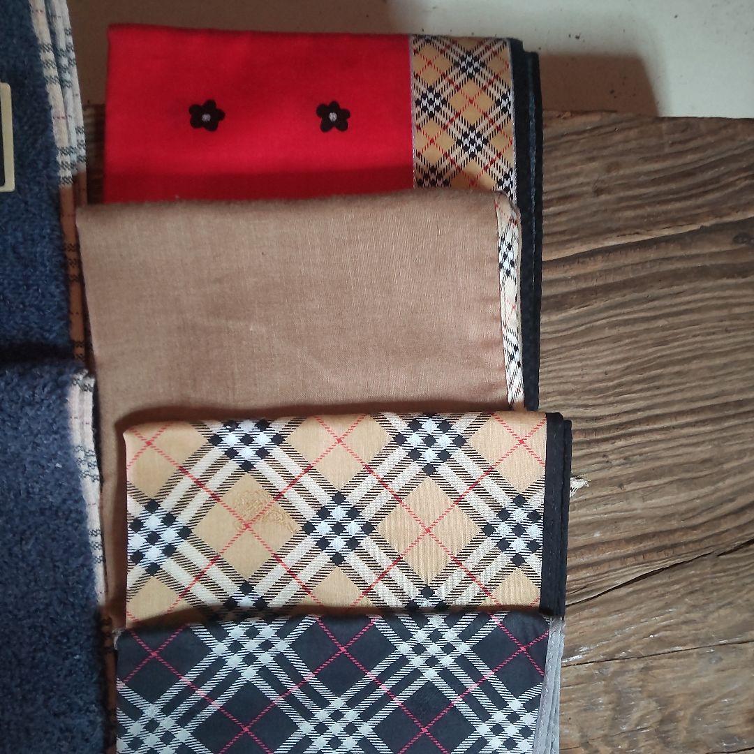 BURBERRYタオル地ハンカチ（小）12枚　ハンカチーフ5枚　まとめ売り