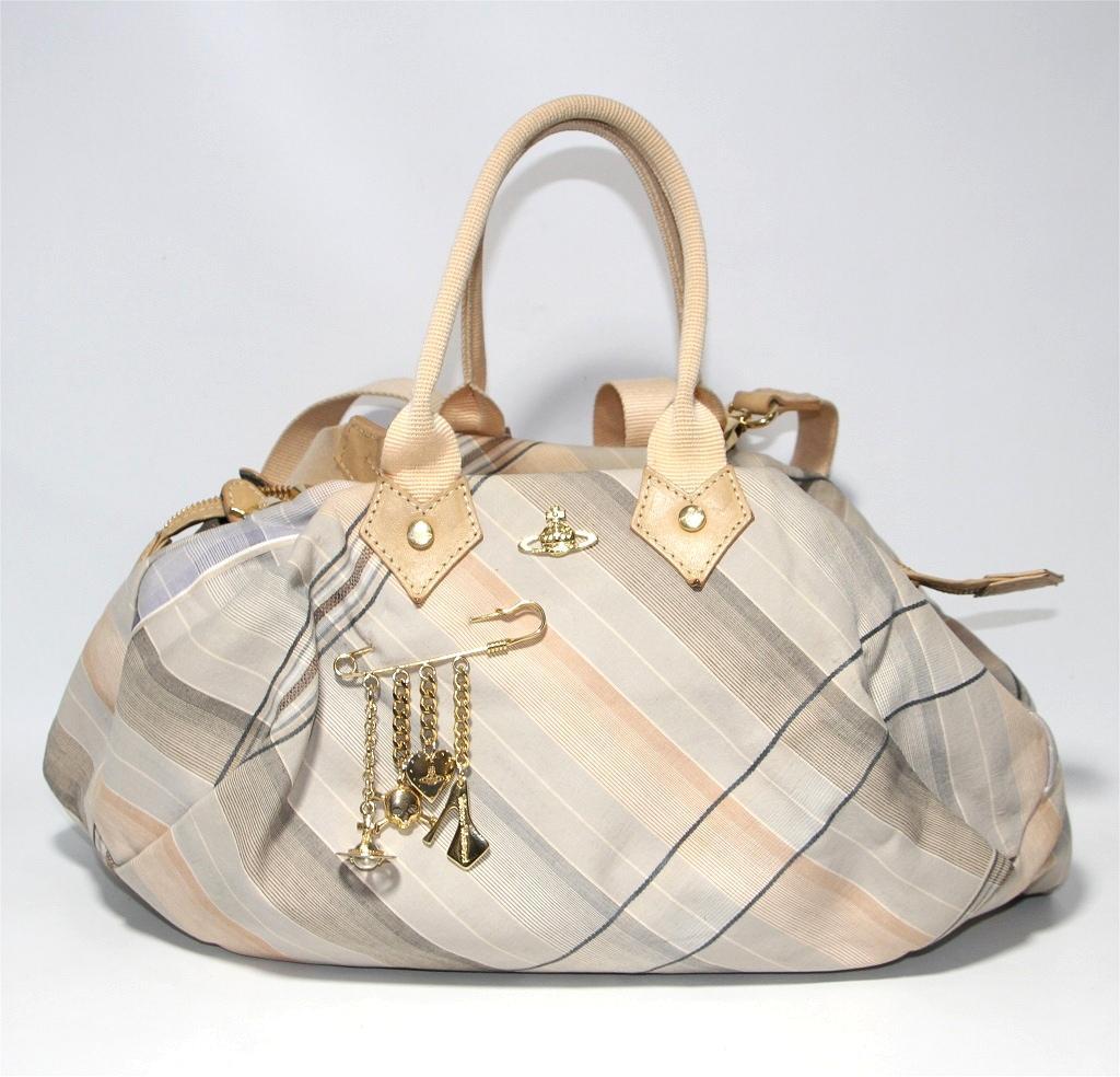 か*ギ様 ヴィヴィアンウエストウッド ハンドバッグ 2way オーブ金具 チェッ