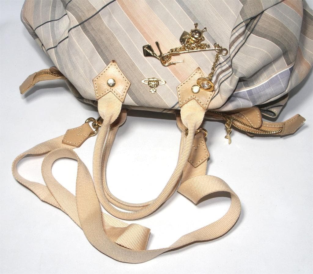 か*ギ様 ヴィヴィアンウエストウッド ハンドバッグ 2way オーブ金具 チェッ