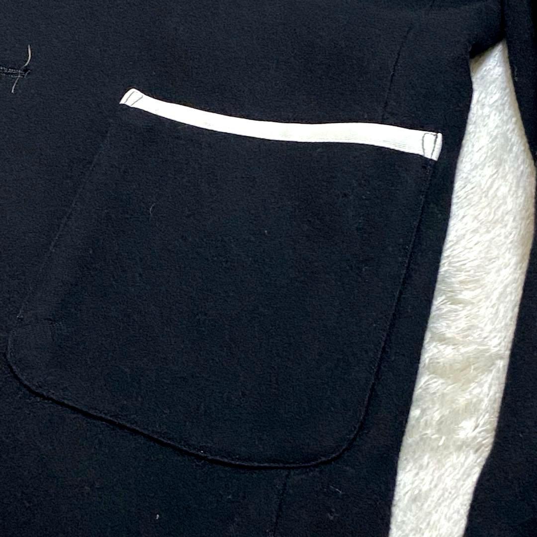 FRED PERRYジャケット パイピング シングル2ボタン アンコン 黒 M