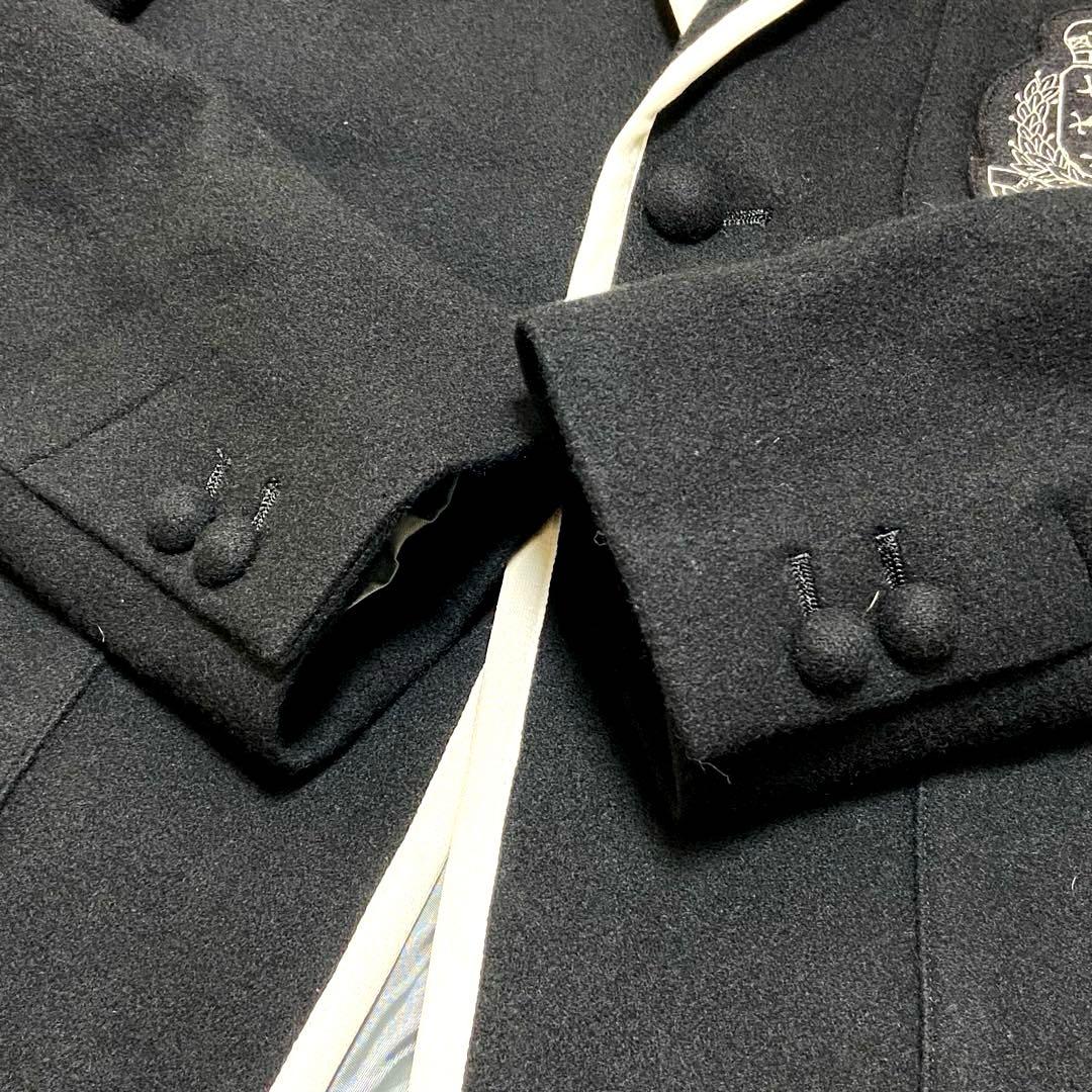 FRED PERRYジャケット パイピング シングル2ボタン アンコン 黒 M