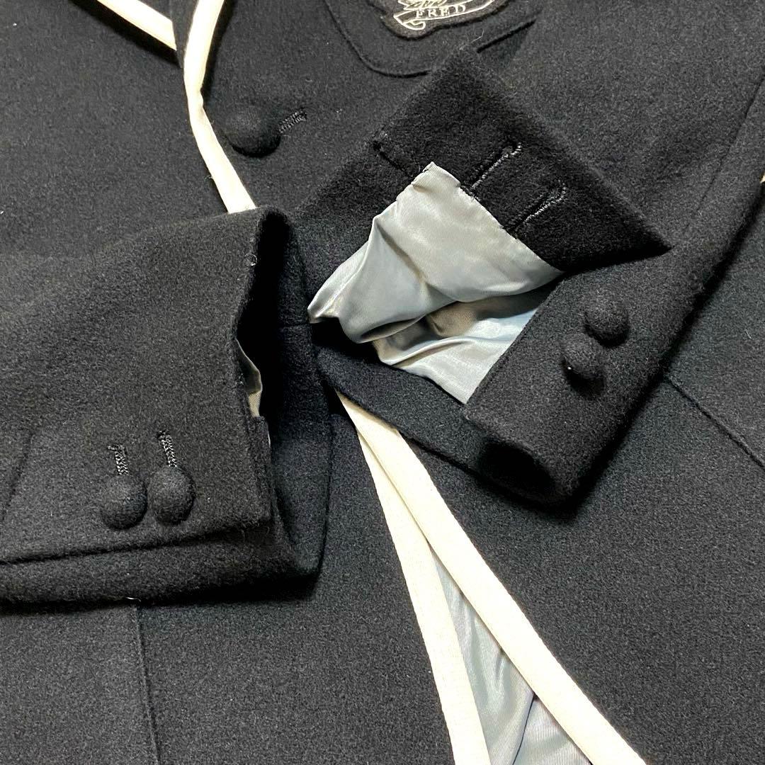 FRED PERRYジャケット パイピング シングル2ボタン アンコン 黒 M