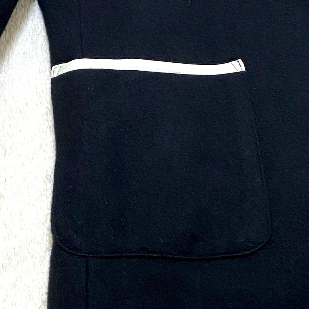 FRED PERRYジャケット パイピング シングル2ボタン アンコン 黒 M