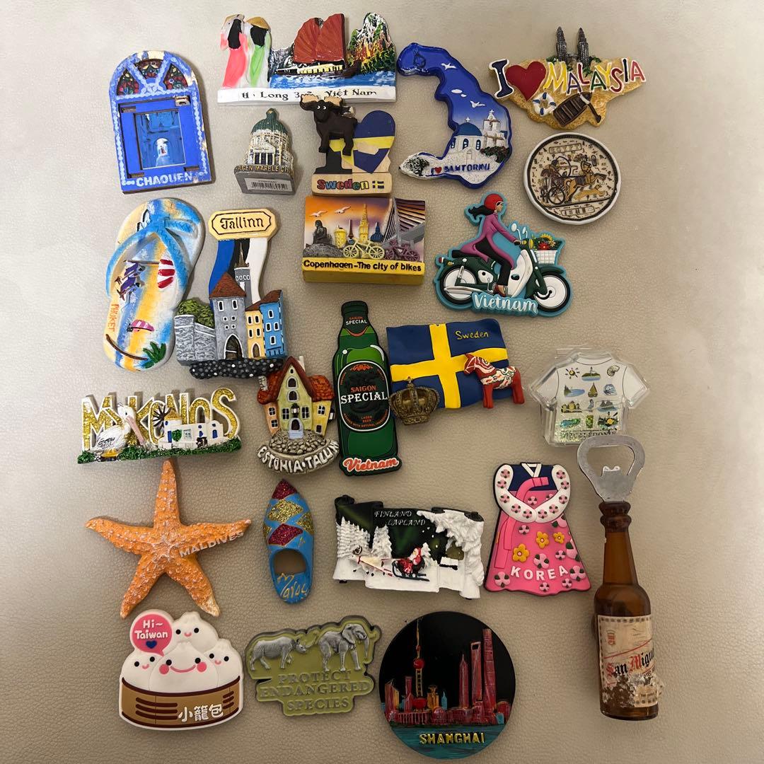 【マグネット】海外土産　世界各国セット 24個