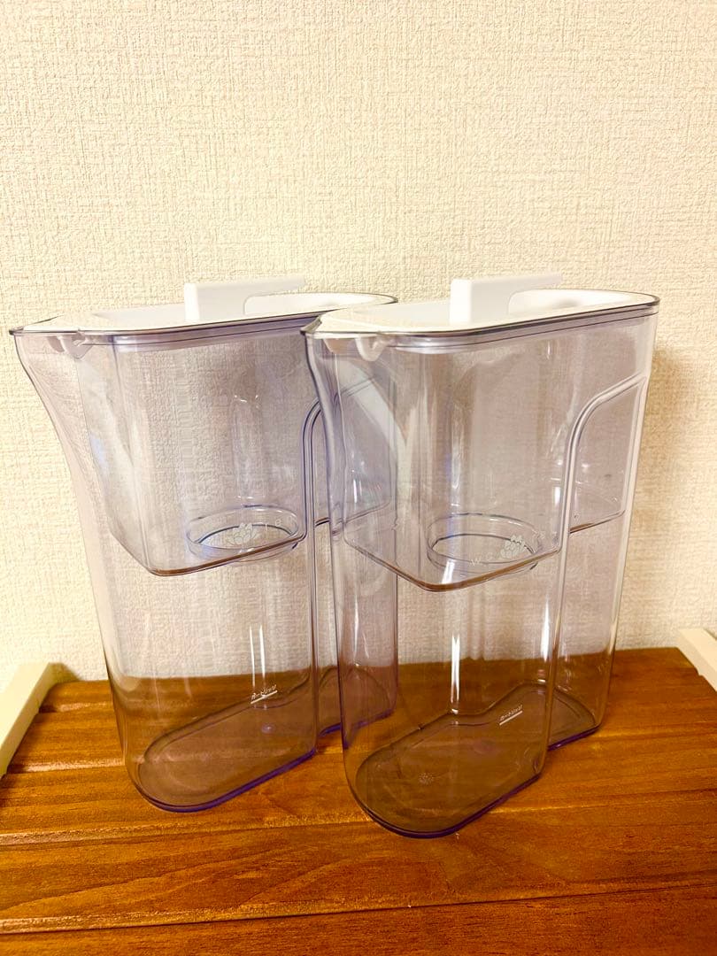 和蓮　ガイアの水　ポット型浄水器 透明　2個セット