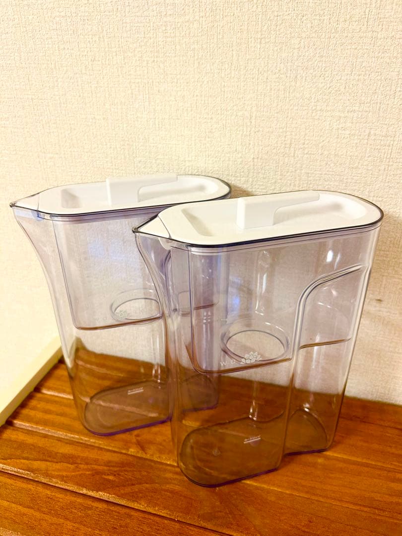 和蓮　ガイアの水　ポット型浄水器 透明　2個セット