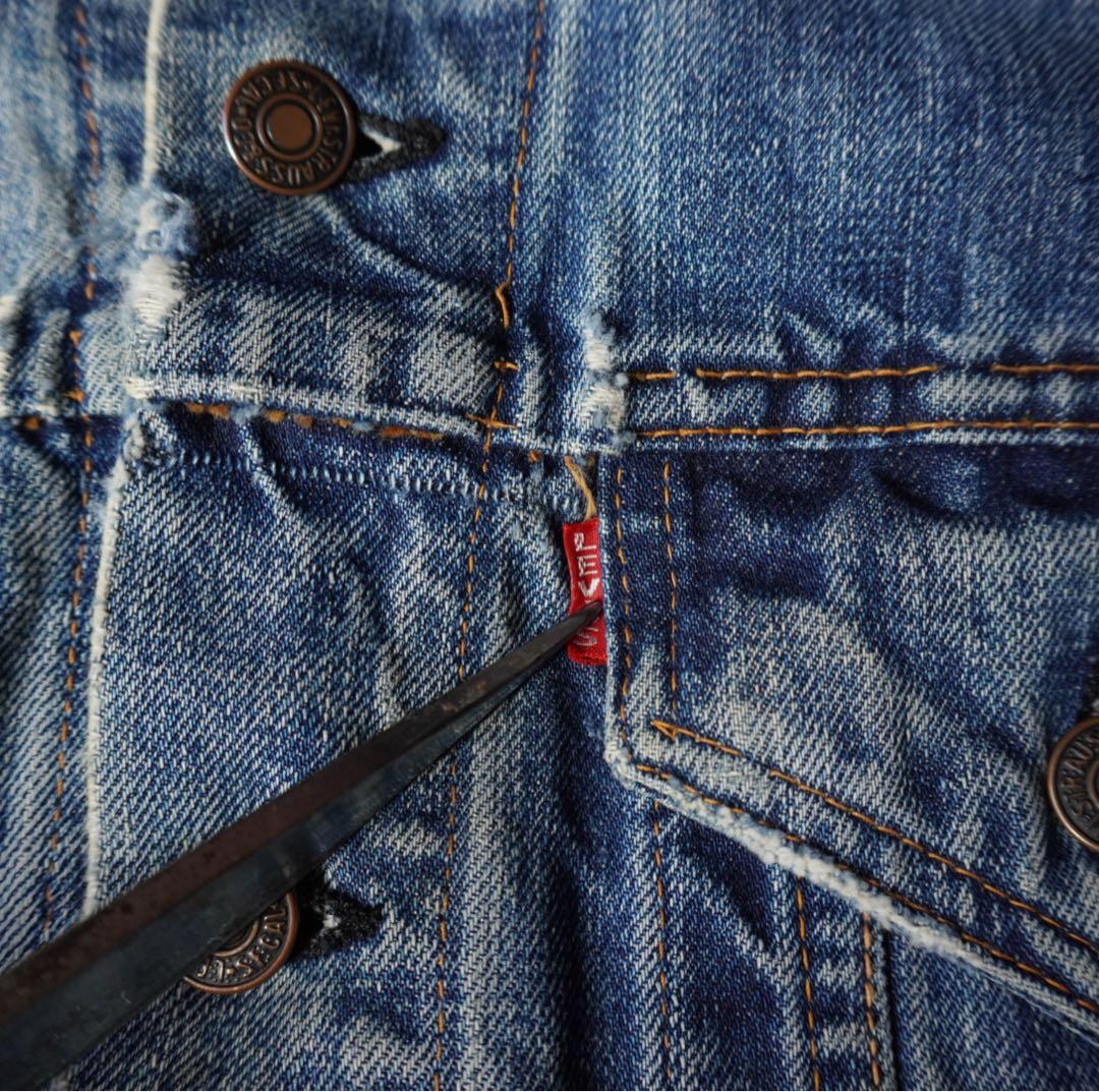60s Levi’s 70505 4th bigE 均等V 刻印521