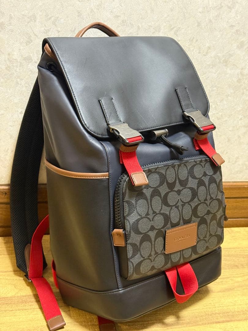 COACH コーチ トラック バックパック リュックサック レザー