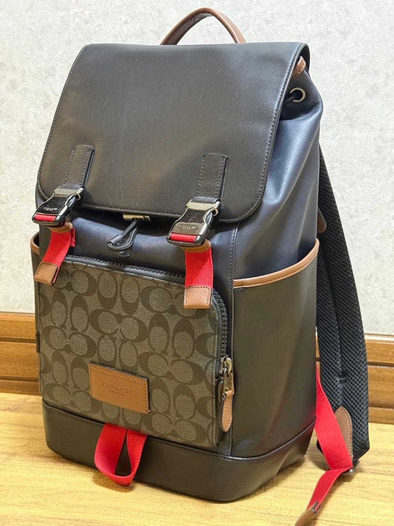 COACH コーチ トラック バックパック リュックサック レザー