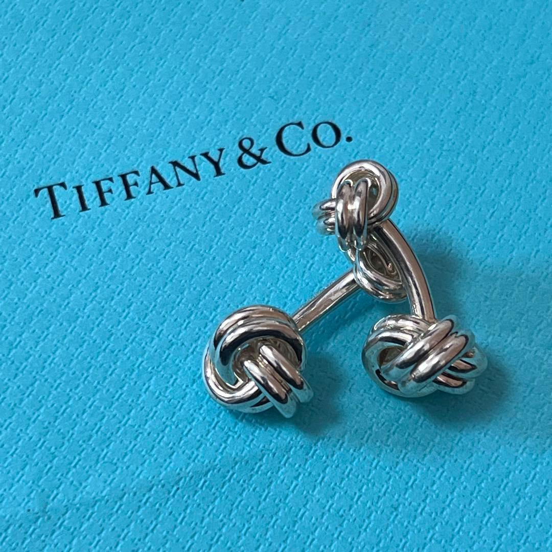 ☆極美品☆ティファニー　カフスボタン　ノット　ツイスト　シルバー　925