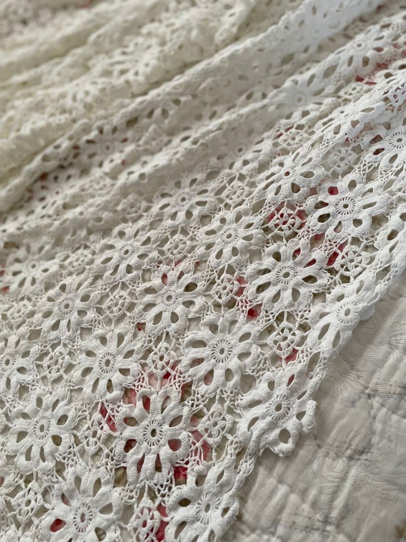 ˚✧₊⁎断捨離SALE⁎⁺˳✧༚ハンドメイド レース ベッドカバー♡イギリス製