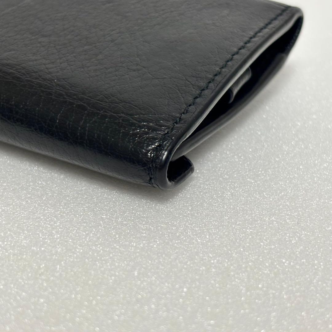 美品♡BALENCIAGA バレンシアガ ペーパー 6連キーケース リング 黒