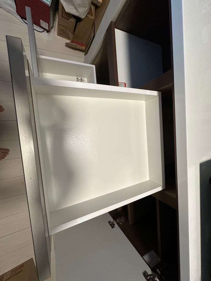 カップボード　ニトリ　食器棚　リガーレ　幅121㎝上下まとめ売り　ソフトクローズ