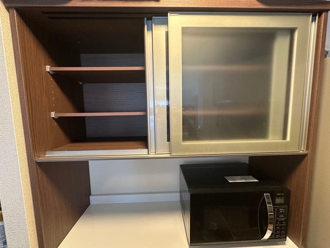 カップボード　ニトリ　食器棚　リガーレ　幅121㎝上下まとめ売り　ソフトクローズ