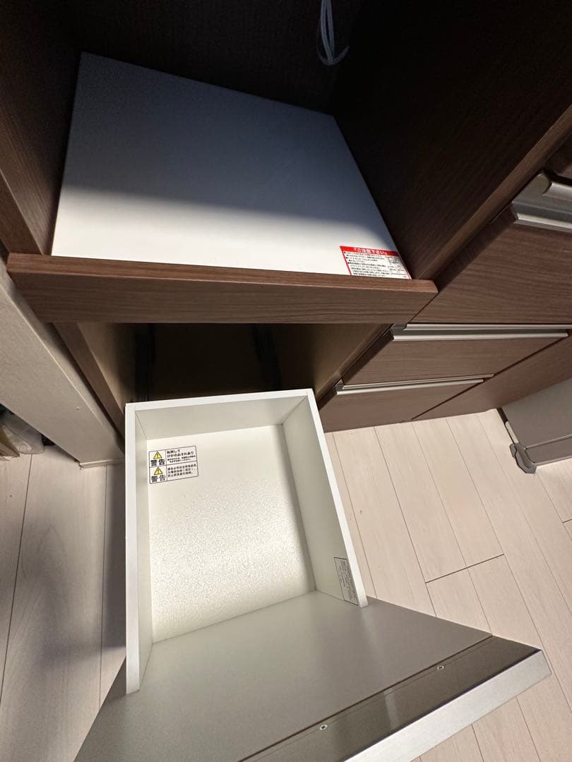 カップボード　ニトリ　食器棚　リガーレ　幅121㎝上下まとめ売り　ソフトクローズ