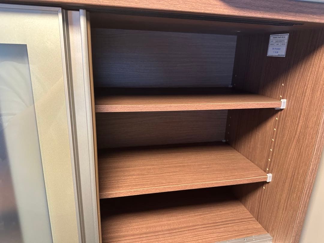 カップボード　ニトリ　食器棚　リガーレ　幅121㎝上下まとめ売り　ソフトクローズ