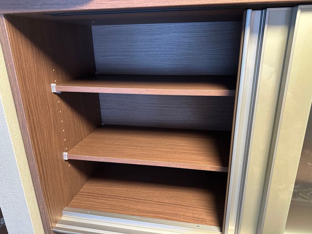 カップボード　ニトリ　食器棚　リガーレ　幅121㎝上下まとめ売り　ソフトクローズ