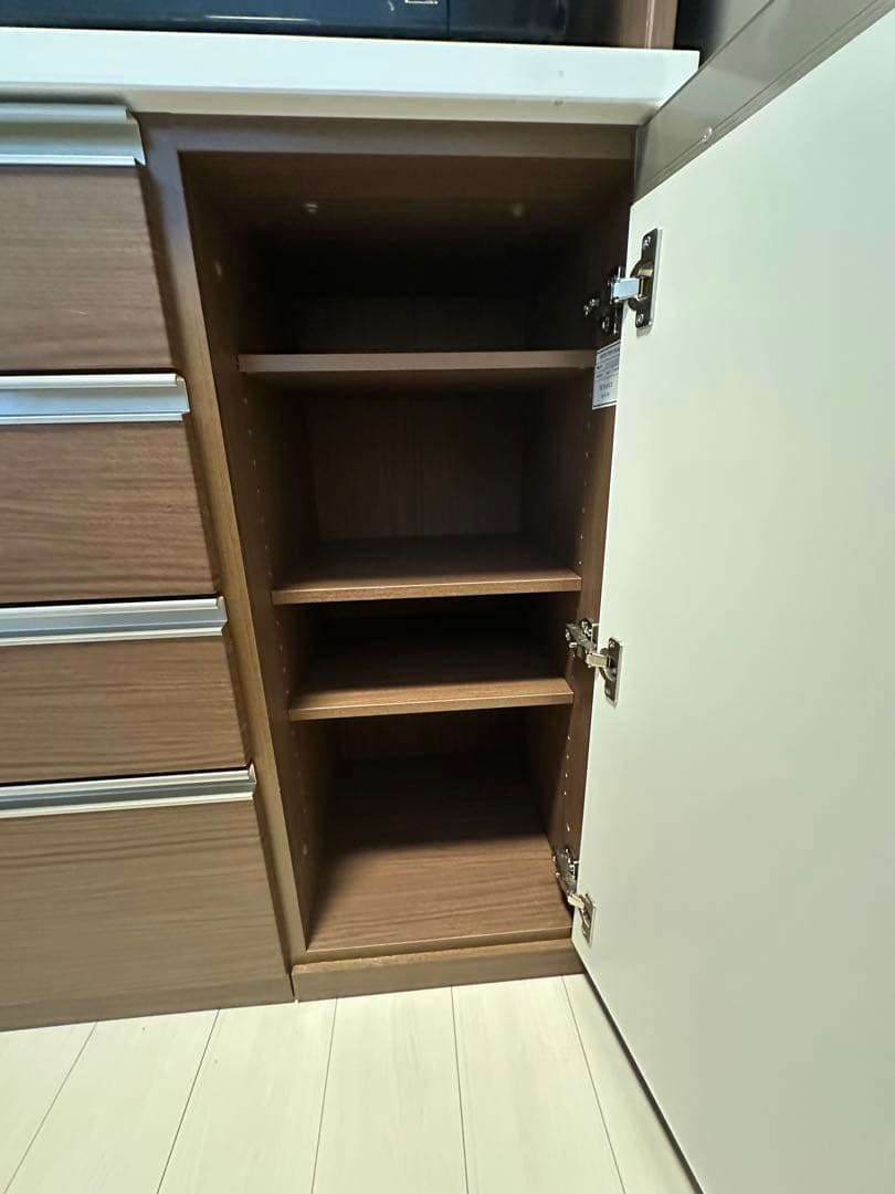 カップボード　ニトリ　食器棚　リガーレ　幅121㎝上下まとめ売り　ソフトクローズ