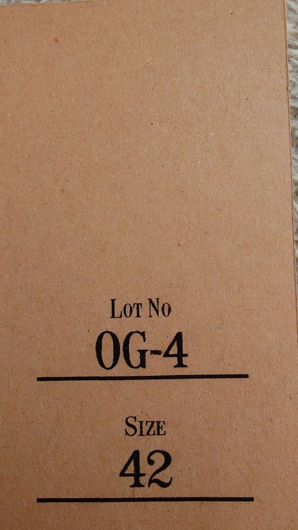 OG-4 Moleskin O.G.Bros 42 マスタードカラー