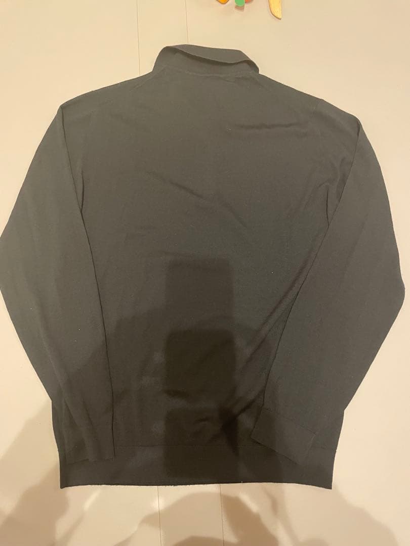 Filippo de Laurentiis ブラック ニットポロ ブラック 48