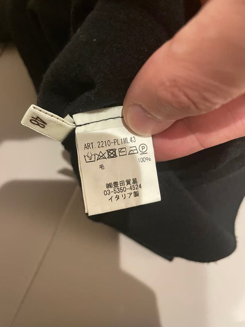 Filippo de Laurentiis ブラック ニットポロ ブラック 48