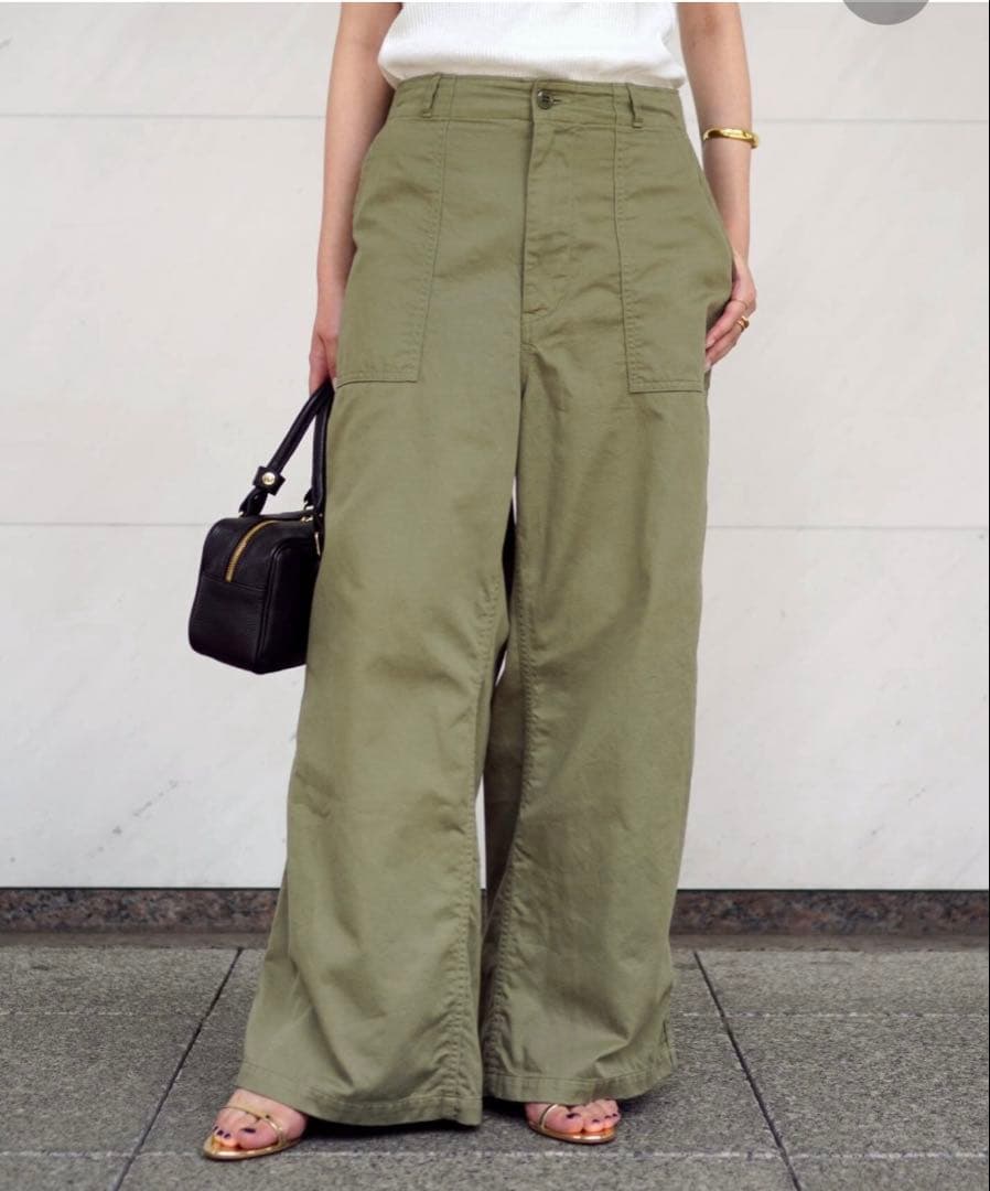 AP STUDIO/Attic by Johnbullミリタリーワイドパンツ