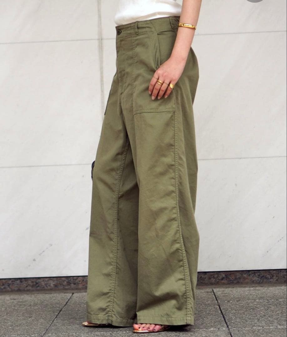 AP STUDIO/Attic by Johnbullミリタリーワイドパンツ