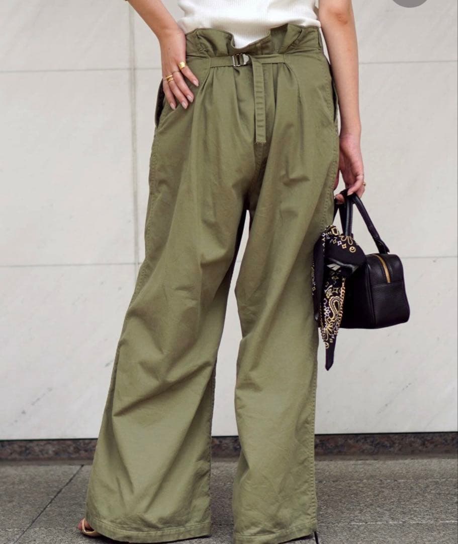 AP STUDIO/Attic by Johnbullミリタリーワイドパンツ