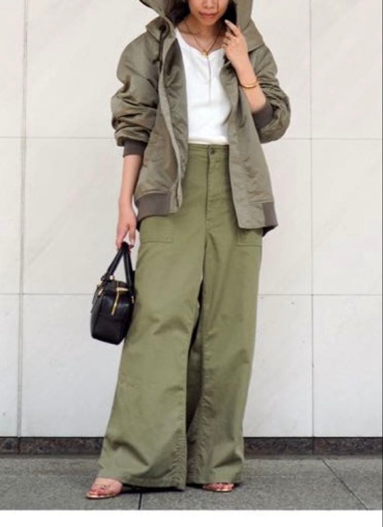 AP STUDIO/Attic by Johnbullミリタリーワイドパンツ