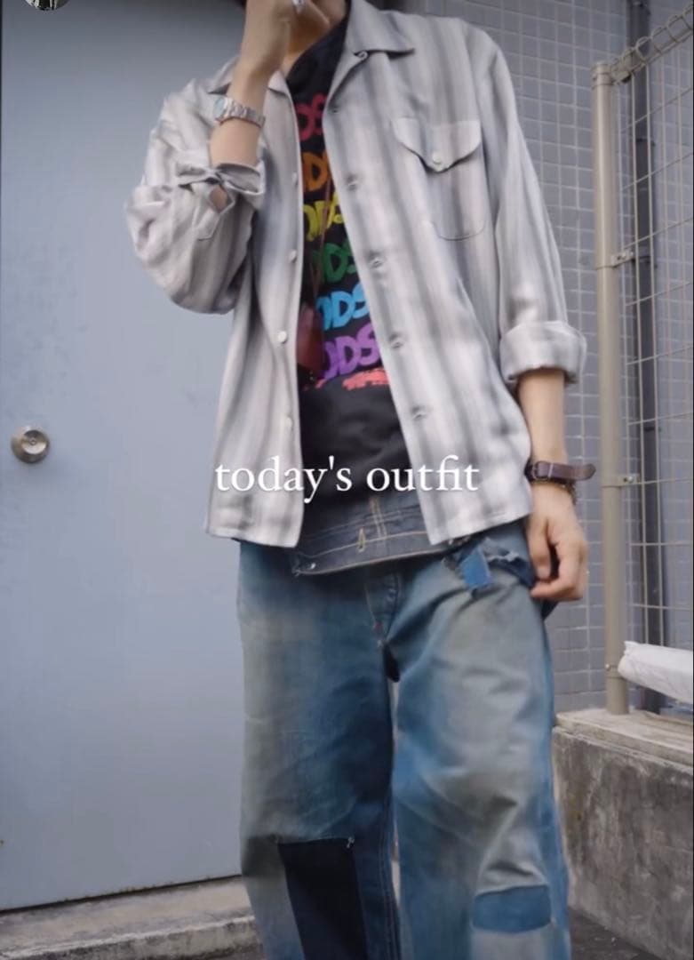 トップス PABLO VINCI Ombre striped shirt