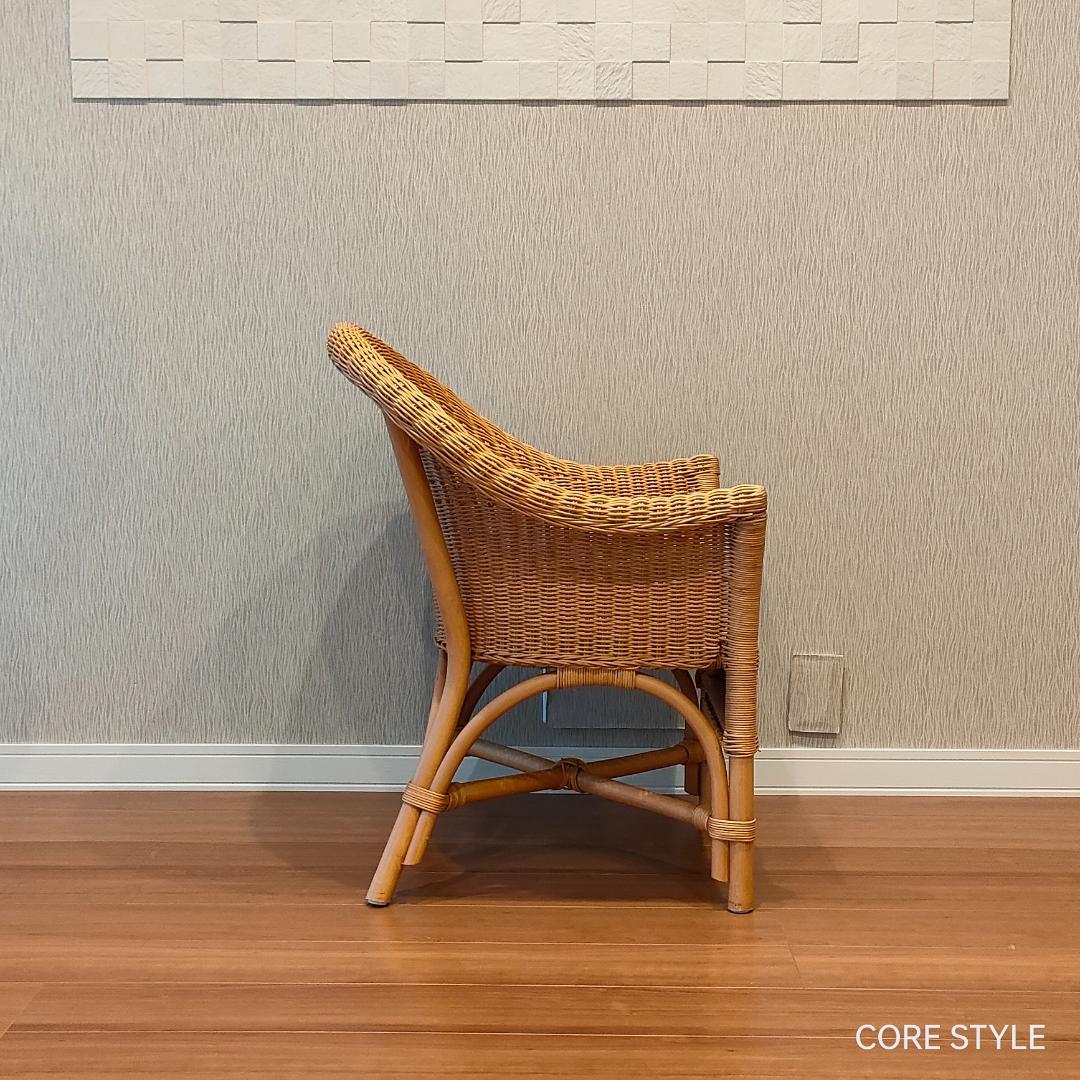 ラタン　アームチェア　ナチュラル