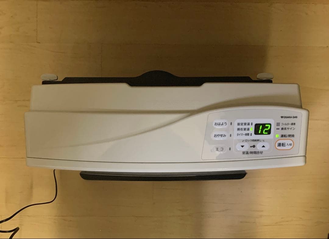 値下げ！【美品】リンナイ　都市ガスファンヒーター　RC-M4001E　ホース付